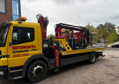 Munkagépszállítás gyorsan